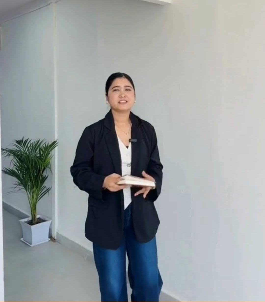 Counsellor standing in the office